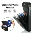 thumbnail image 3 of Nalacover Wallet Case for iPhone 15 with Card Slots, Ring Holder for iPhone 15 Stand Case, Luxury PU Leather RFID Blocking with Wrist Hand Strap Shockproof Protective Cover, Black, 3 of 9