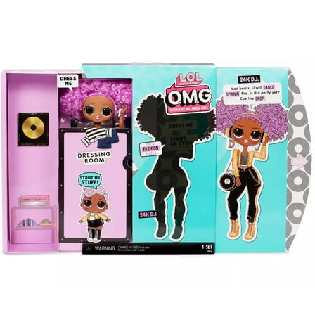L.O.L Surprise! Omg 24K D.J. LOL Fashion Doll Playset, 20 Pieces