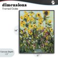 thumbnail image 4 of Stupell Industries Rustic Lodge Sunlit Sunflowers in Garden Black Framed Giclee Art, 11 x 14, by Carson Overstreet, 4 of 8