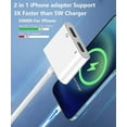 thumbnail image 4 of [Apple MFi Certified] 2PACK Dual Lightning Headphone Adapter for iPhone Splitter Audio and Charge Support All iOS System Compatible with iPhone 14/13/12/11/XS/XR/8/7/6, 4 of 6