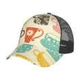 thumbnail image 7 of Picia Vintage Cup Pattern Trucker Hat,Baseball Cap,Sun Protection Cap,Stylish Headwear,Leisure Cap,Outdoor Sports Cap, 7 of 7