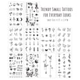 thumbnail image 2 of Wrapables Tiny Small Temporary Finger and Hand Tattoos for Women, 10 Sheets, Astrology Nature, 2 of 7