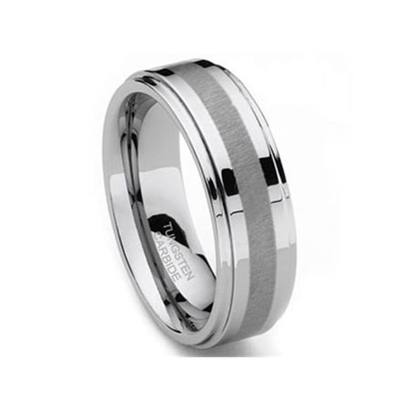 Tungstène Bande de Mariage - Taille 9.5