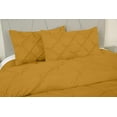 thumbnail image 3 of Chezmoi Collection Berlin Topaz Pinch Pleat Full Comforter Set, 3-Piece, Soft Pintuck, Lightweight All Season Microfiber Bedding, 3 of 6