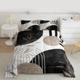 thumbnail image 2 of Manfei Modern Minimalism Bedding Comforter Set for Adult, Plant Botanical Twin Comforter Sets, Abstract Striped Reversible Bedding Set, Microfiber Bedroom Decor, 2 Pieces, 2 of 8