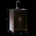 thumbnail image 3 of 24-inch Laundry Utility Cabinet | All-in-one Set for Laundry Room | Stainless Steel Sink & Eco-friendly MDF | Easy Clean & Drop Resistant, 3 of 4