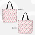 thumbnail image 2 of Honeii Cute Axolotl Print Tote Bag, Reusable Grocery Shopping Bag,Shoulder Bag with Inner Pocket, 2 of 7