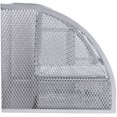 thumbnail image 3 of Scheam Mesh Desk Organiser,Multi-Use Desk Tidy & Pen Holder with 6 storage and 1 Slide Drawer,Stationary Organiser for School,Home,Office desktop supplies- Silver, 3 of 9