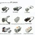 thumbnail image 2 of Compatible con accesorios de bloques de construcción Lego, Motor compatible, grupo de tecnología de energía, bloque de construcción, caja de batería, receptor, piezas PF, 2 of 6