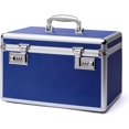 thumbnail image 1 of Large Capacity Combination Locking Medicine Box with Portable Storage Case, 38x 22x 24cm, Childproof Medication Lock Organizer, Lockbox for Secure Cash, ID Documents (BLUE), 1 of 7