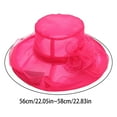 thumbnail image 3 of FUNUONY Women's Organza Church Kentucky Derby Fascinator Bridal Tea Party Wedding Hat Derby Hats for Women Cloche Bowler Hat Cocktail Party Wedding Sun Hat Uv Protection Packable Wide Brim Hats Women', 3 of 3