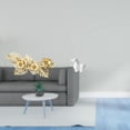 thumbnail image 2 of Escultura decorativa nórdica de metal y con forma de caballo, adornada con flores y hojas. Ideal para colgar en , la sala de estar, 2 of 8