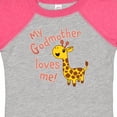 thumbnail image 4 of Inktastic My Godmother Loves Me- Cute Giraffe Boys or Girls Baby Bodysuit, 4 of 5