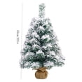 thumbnail image 3 of 2 ft Flocked Pine Artificial Christmas Tree,Christmas Tree Desktop Christmas Lighting Decoration 30 Lights Christmas Tree Christmas Decoration Snowy Christmas Tree, 3 of 6