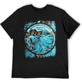 thumbnail image 3 of Blue Oyster Rock Mens Short Sleeve Crewneck T-Shirt 80s 90s Graphic Tees Shirts Top, 3 of 7