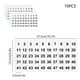 thumbnail image 3 of Combination Number Stickers | 1 Inch Adhesive Labels 1-50 | Multi-Color White Black Red Orange Yellow Blue Green | Paper Material | 10 Sheets | Decorative Numbering Stickers, 3 of 6