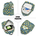 thumbnail image 5 of FORMRS Mini Backpack Purse for Women Quilted Travel Daypack Casual Shoulder Bag, Yellow Duck Pattern, 5 of 7