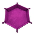 thumbnail image 1 of Dice Tray Folding Dice Rolling Tray with PU Outer Velvet Lining Holder Storage Box for, 1 of 8