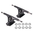 thumbnail image 1 of 2 Pcs Camions de Skateboard avec Rondelles Support de Pont en Alliage d'Aluminium pour Planche à Roulettes 4 Roues, 1 of 8