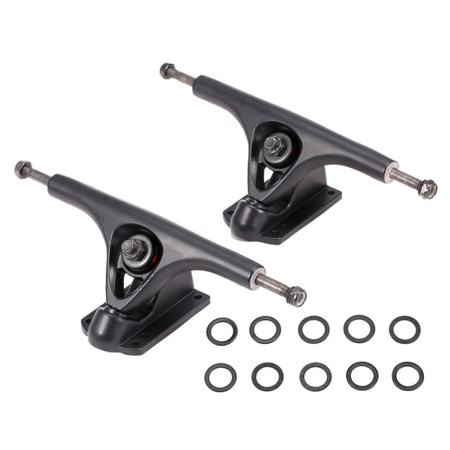2 Pcs Camions de Skateboard avec Rondelles Support de Pont en Alliage d'Aluminium pour Planche à Roulettes 4 Roues