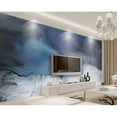 thumbnail image 2 of GK Wall Design  Brush Dark Blue Splash Abstract Peel&Stick Wallpaper H:114"  x W:204", 2 of 3