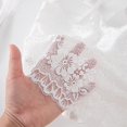 thumbnail image 6 of Gymayou Women Plus Size Lace Bralette Adjustable Spaghetti Straps Longline Tube Top Bra Wireless Floral Lace Camisole White S, 6 of 6