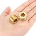 thumbnail image 3 of Uxcell 1/2 pulgada Tapón de Tubo Masculino NPT Socket de Rosca Hexagonal Interno de Latón Sólido 5 Paquete, 3 of 7
