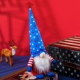 thumbnail image 3 of Sombrero de copa con estrellas y rayas Muñeca de barba completa para decoración del Día de la Independencia de Estados Unidos Muñecas gnomo Juguete para niños, C, 3 of 5