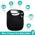 thumbnail image 3 of Benoxine Adjustable Snap Infant Absorbent Cotton Baby Bibs, 12 Pack, 3 of 7
