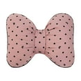 thumbnail image 2 of Dotted Bow Decorative Cuddle Pillow for Sofa & Bed | Soft Plush Home Decor Throw Pillow | 14.96 x 11.81 Inches, 1 Piece, 2 of 6