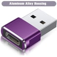 thumbnail image 3 of SNNROO USB C Female to USB A Male Adapter,Type A Charger Cable Power Converter. (2 Pack), 3 of 6