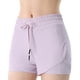 thumbnail image 1 of Gibobby Falda Shorts Mujer Pantalones cortos de entrenamiento para mujer, de doble capa, para correr, gimnasio, yoga, atléticos, informales, de verano(Morado, XL), 1 of 2