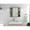Light Gray, variant on Roma Mirrored Medicine Cabinet, Six External Shelves, Three Inerior Shelves