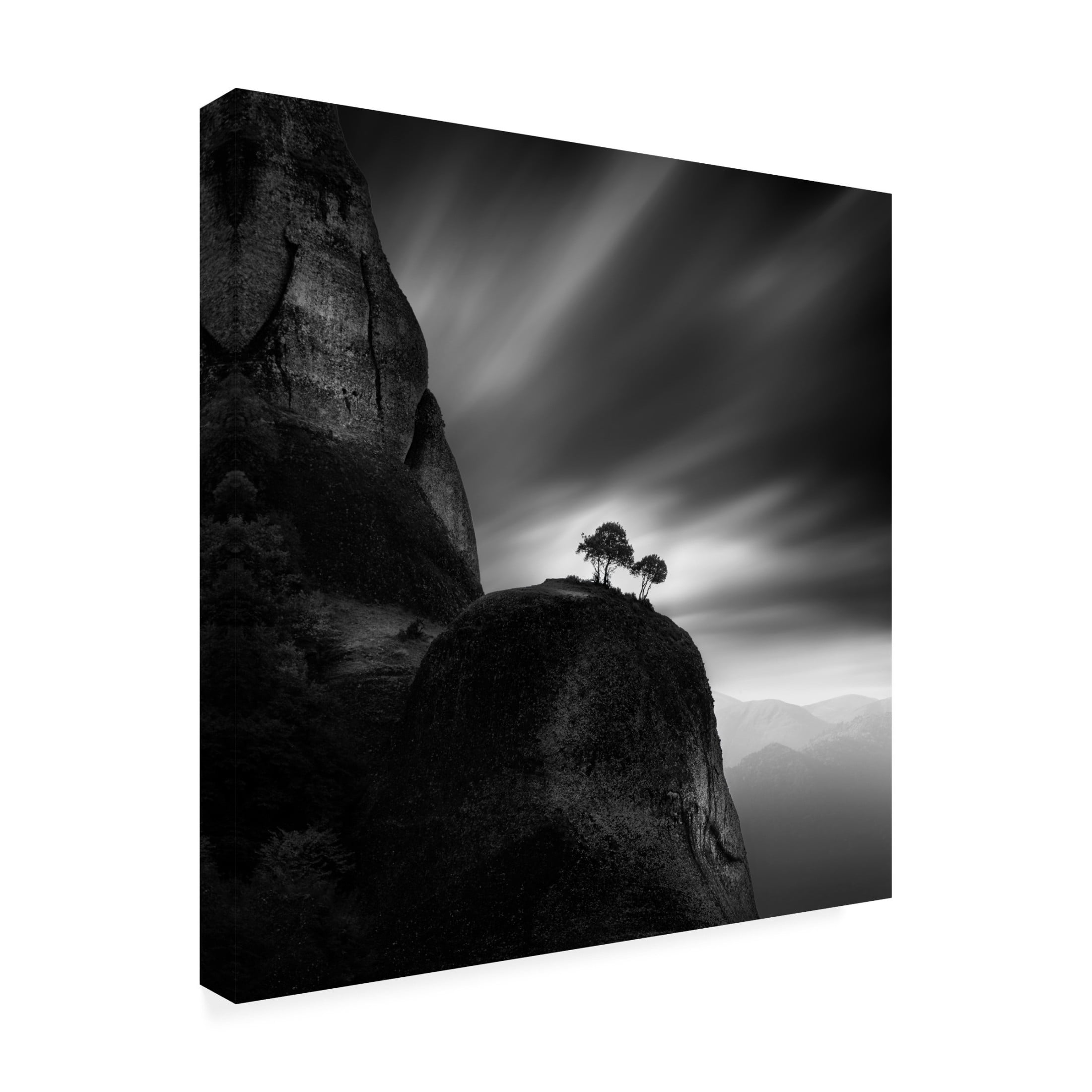 Canvas Wall Art - George Digalakis 'Meteora Impressions' Wall Art for Living Room, Bedroom, or Office D?cor by Trademark Fine Art - 14 x 14 Inches