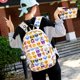 thumbnail image 4 of Bolsa 2 uds nueva moda 3D Nylon Linda sonrisa estampado mochila viaje escuela bolsa Ehuebsd de pala de horquilla de tornillo de Audio, 4 of 9