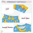 thumbnail image 4 of Dailycode Cotton Pajama Set Snug Fit Long Sleeve Top and Pants for 18M-8Y Little Duck on Water, 4 of 7