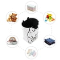 thumbnail image 7 of Yayeee Freestanding Laundry Hamper with Handle Collapsible Large Storage Basket for Clothes, White Chubby Cat, 7 of 7