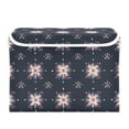 thumbnail image 7 of Yayeee Collapsible Cube Storage Bin with Lid Fabric Closet Decorative Basket with Handles, Red Fireworks Pattern, 7 of 7