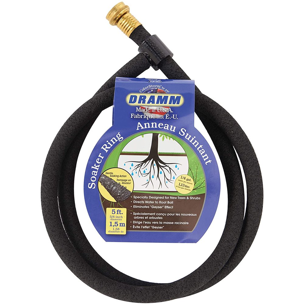 Dramm 17061 Ring Soaker Hose, 5 Foot, Black
