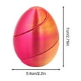 thumbnail image 3 of 3D Printed Spiral Egg, Unique Easter Egg Decoration, Easter Basket Stuffers Party Favors Gifts Rainbow Colors (A), 3 of 5