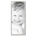 thumbnail image 2 of ArtToFrames 14" x 34" Bright Silver Picture Frame, 14x34 inch Silver Wood Poster Frame (WOM-4752), 2 of 8