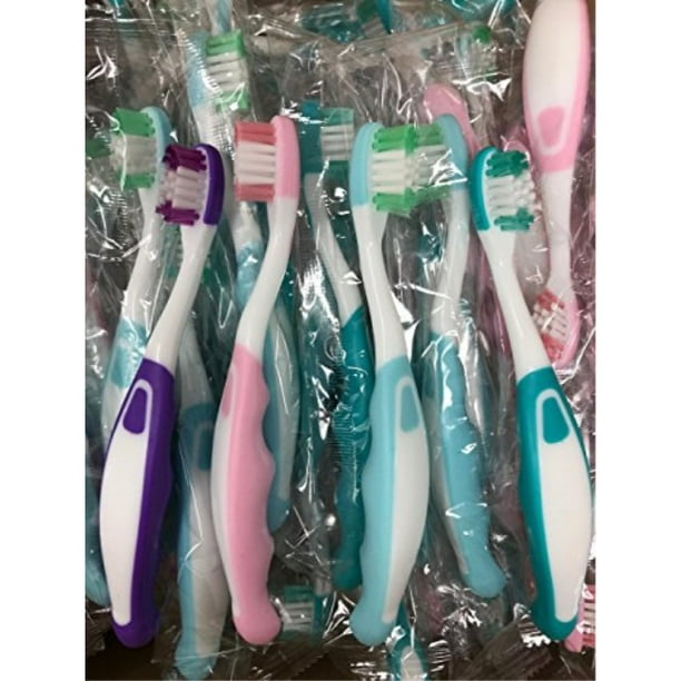 children's soft toothbrushes, assorted colors, individually wrapped, 72