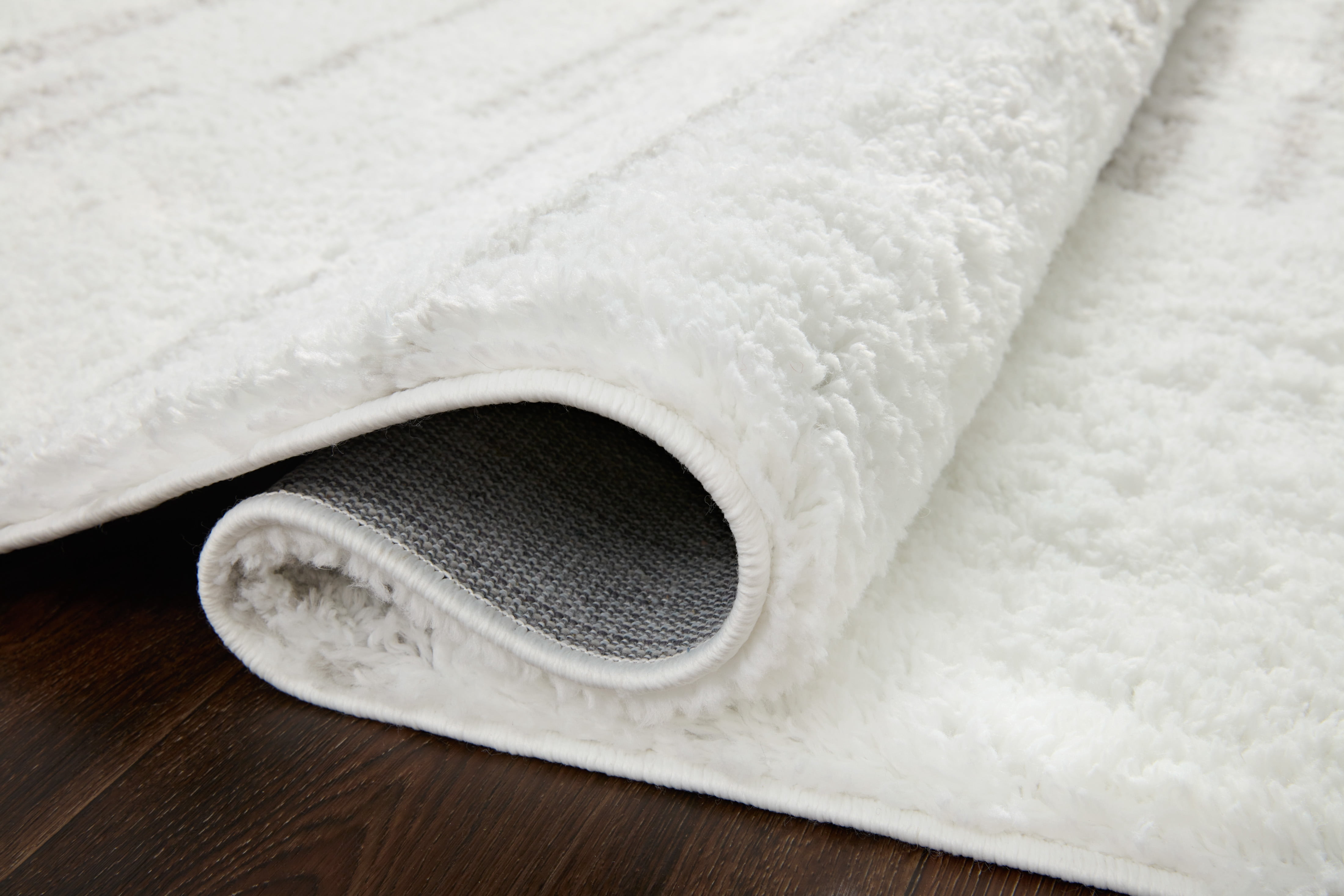 Loloi Bliss Shag White / Grey 9'-3" x 13' Area Rug