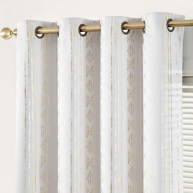 Cortinas JINCHAN Blackout 95% Boho 213x213 cm Dorado Navideño