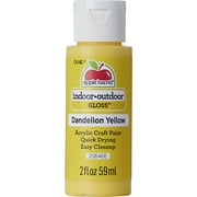 Apple Barrel Acrylic Craft Paint, Gloss Finish, Dandelion Yellow, 2 fl oz