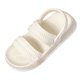 thumbnail image 1 of Bmisegm Cool Slippers Female Soft Soled Non Slip Wear Resisting Flat Beach Flops Lady Sandals Women Slippers Sandals Women Summer White 7, 1 of 6