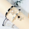 thumbnail image 2 of 2Pcs Card Bracelets European American Accessories Novel Cute Five-Pointed Star Adjustable Braided Bracelet Hand Rope, 2 of 2