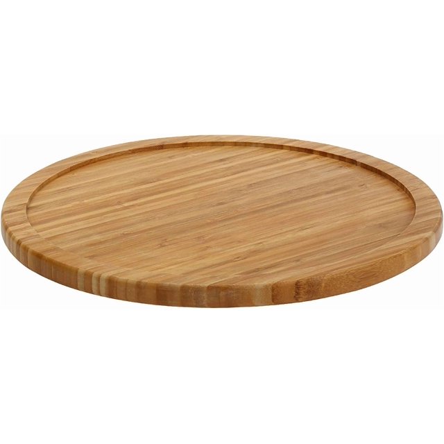 Ybm Home - Spinner Antideslizante De Madera De Bambú Para Cocina, Despensa, Frigorífico, Armarios O Mostrador, Organizador Totalmente Giratorio