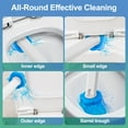 thumbnail image 5 of Disposable Toilet Brush with 48 Refills, Toilet Bowl Wand and Holder Set, Toilet Cleaner Brush Refill Pads, Wall-mounted Toilet Cleaning Stick, 5 of 8
