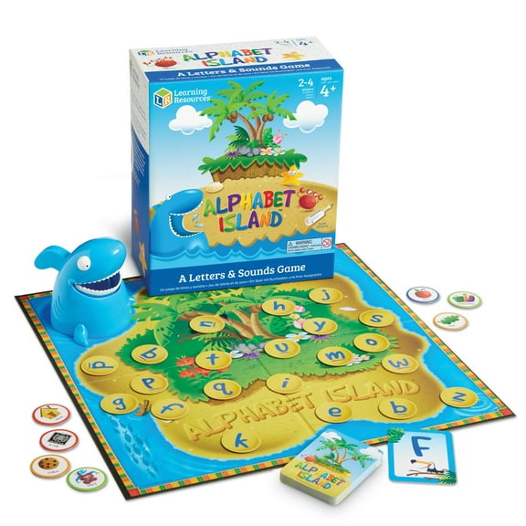 Learning Resources Alphabet Island a Letter & Sounds Game - Montessori  ABC Toys, Ages 4 